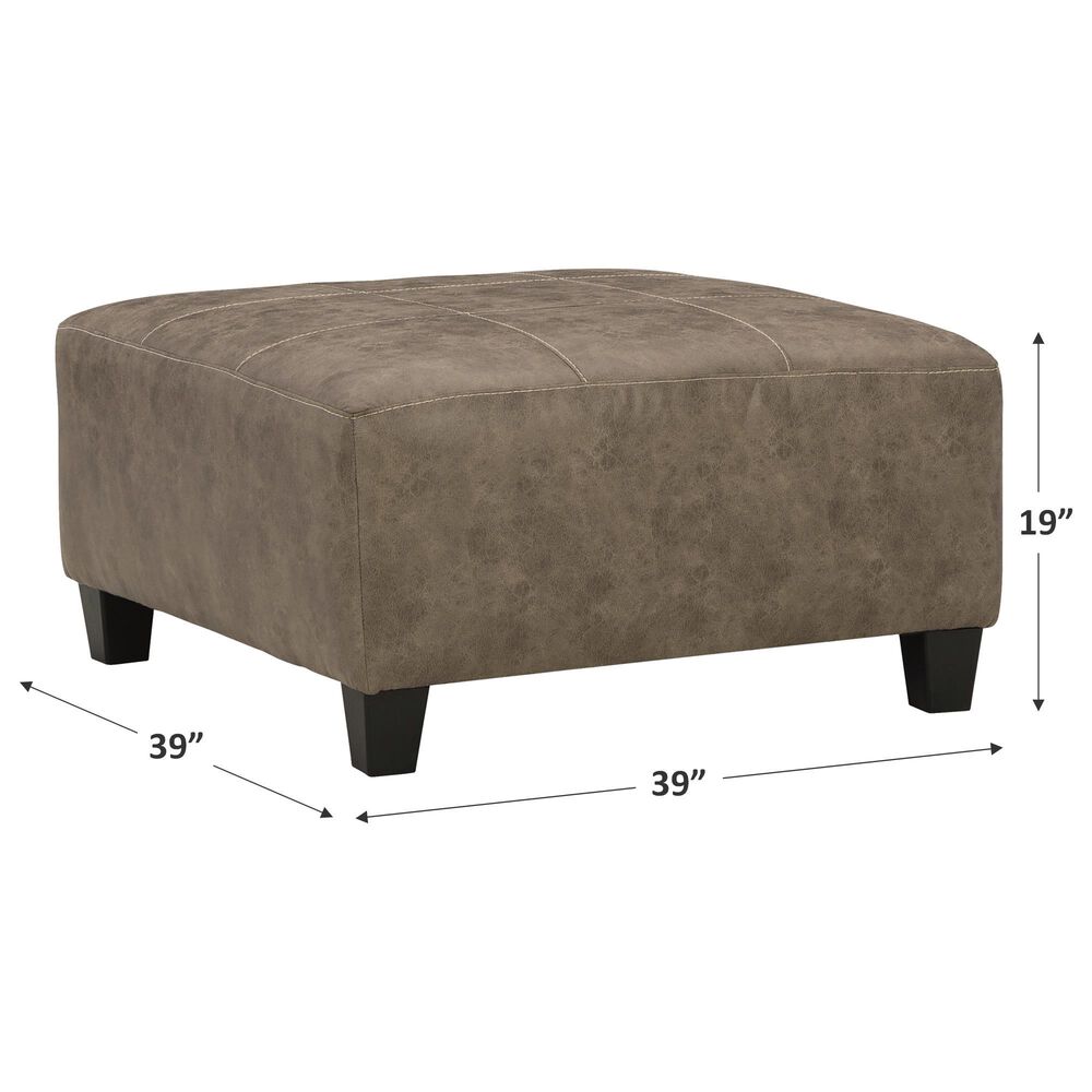 Ashley Navi Ottoman in Fossil, , large