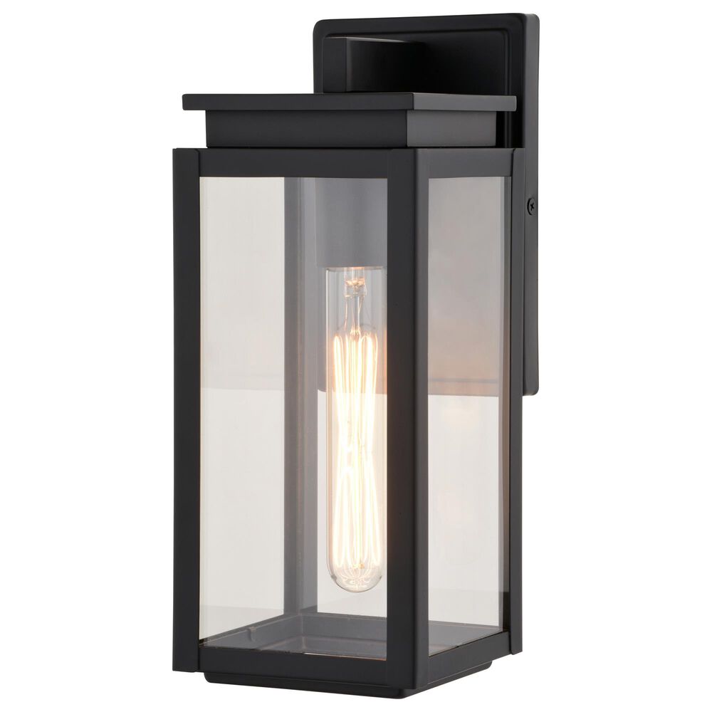 Vaxcel Uptown 12.5" 1-Light Outdoor Wall Sconce in Matte Black, , large