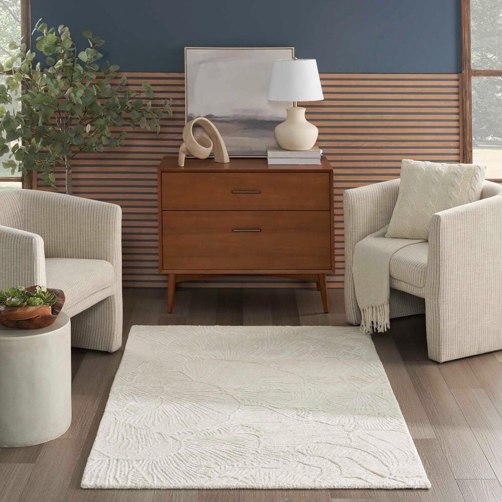 Nourison Avra 3&#39;9&quot; x 5&#39;9&quot; Ivory Area Rug, , large