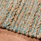 Amer Rugs Naturals 2" x 3" Blue Area Rug, , large