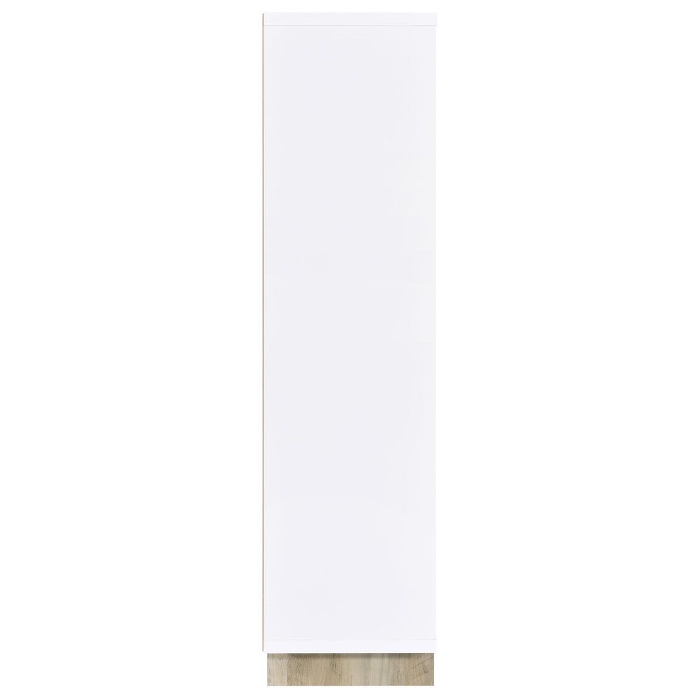 Pacific Landing Dalton 65&quot; Bookcase in White and Brown, , large