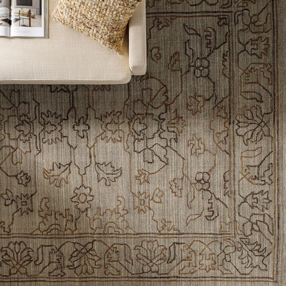 Surya Hightower 10&#39; x 14&#39; Light Gray, Medium Brown and Charcoal Area Rug, , large