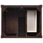 James Martin Vanities Brittany 30" Single Bathroom Vanity in Burnished Mahogany with 3 cm Ethereal Noctis Top and Rectangle Sink, , large