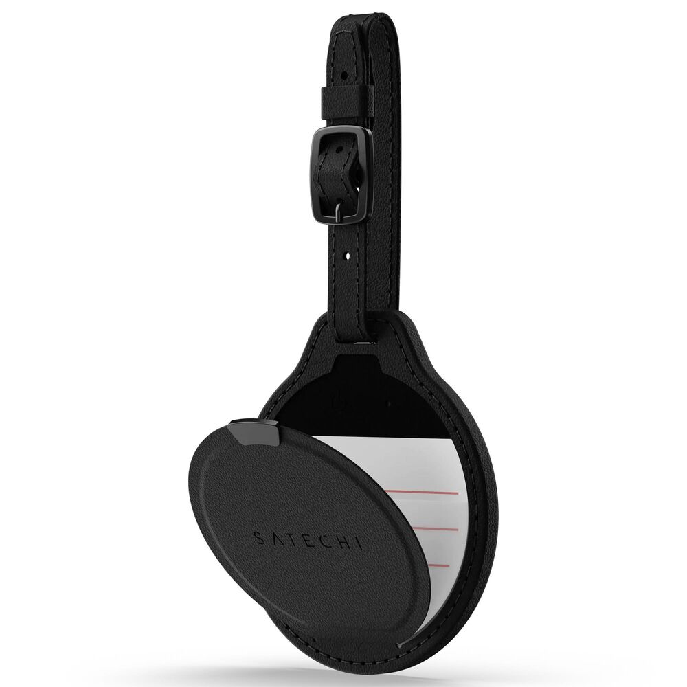 Satechi Vegan-Leather FindAll Luggage Tag in Black, , large