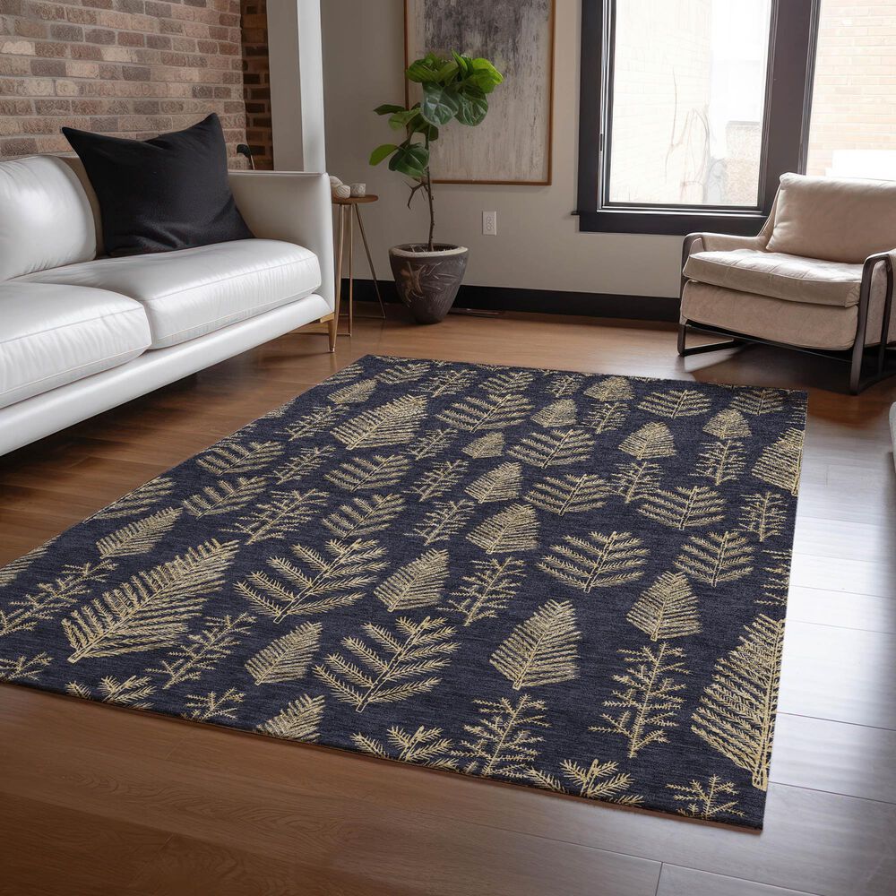 Dalyn Rug Company Wonderland WN21 3&#39; x 5&#39; Black Indoor/Outdoor Area Rug, , large