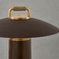 Troy Lighting Birk 1-Light Exterior Table Lamp in Bronze and Patina Brass, , large