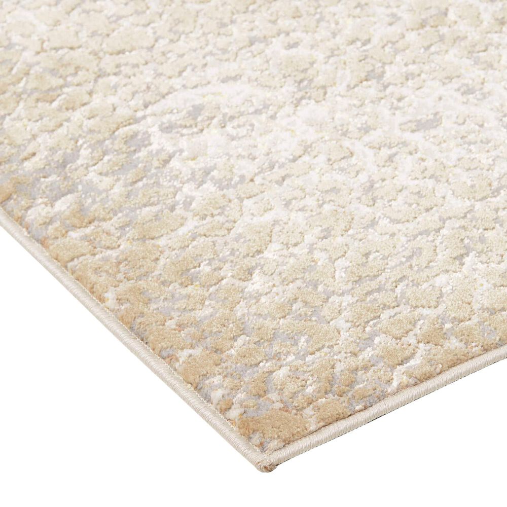 Feizy Aura 2&#39;10&quot; x 7&#39;10&quot; Ivory and Gold Runner, , large