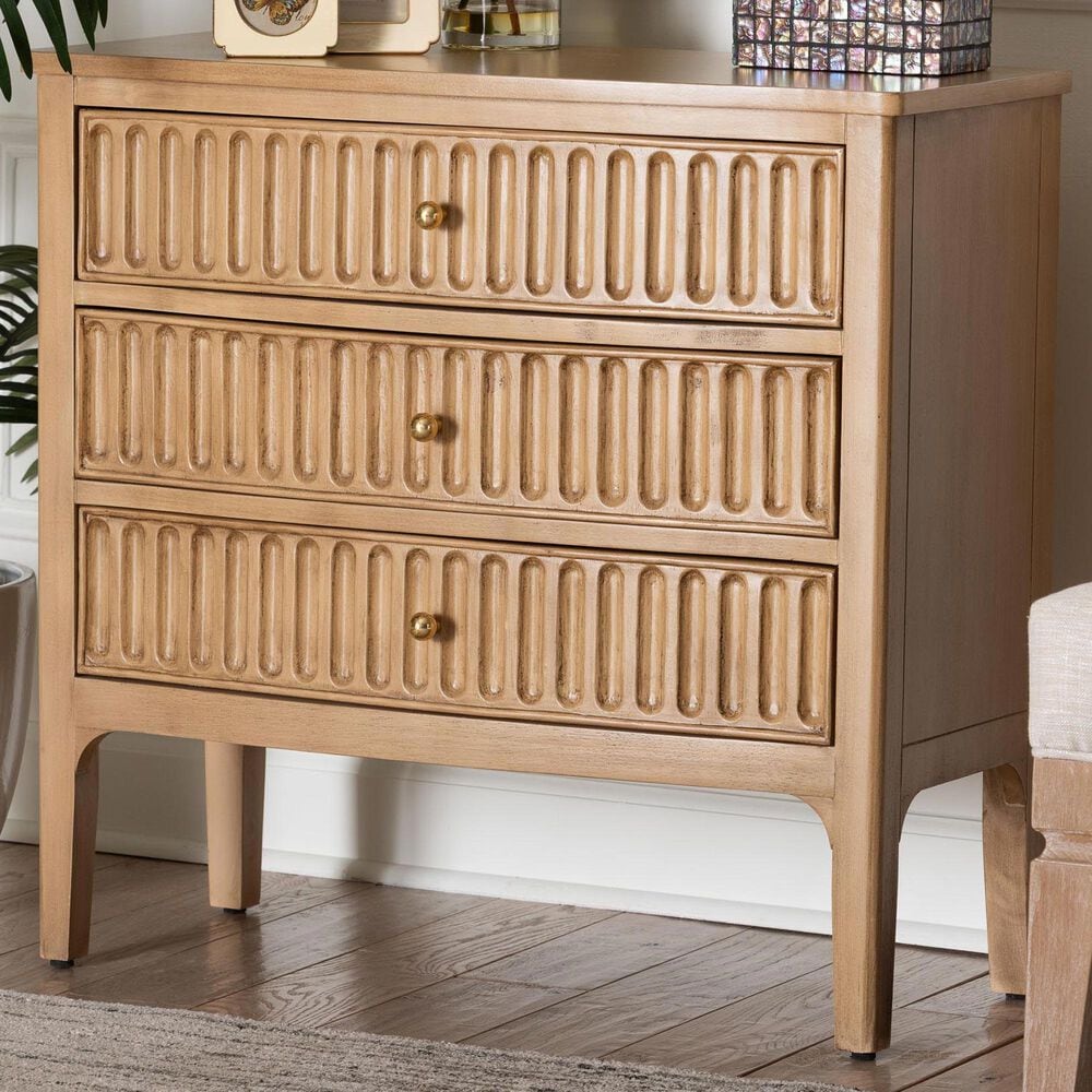 Baxton Studio Lavi 3-Drawer Chest in Antique Beige, , large