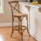 Linon Home Decor Roxy Bar Stool in Weathered Grey, , large