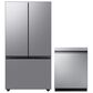 Samsung 2-Piece Kitchen Package with 24 Cu. Ft. French Door Refrigerator and Dishwasher in Stainless Steel, , large