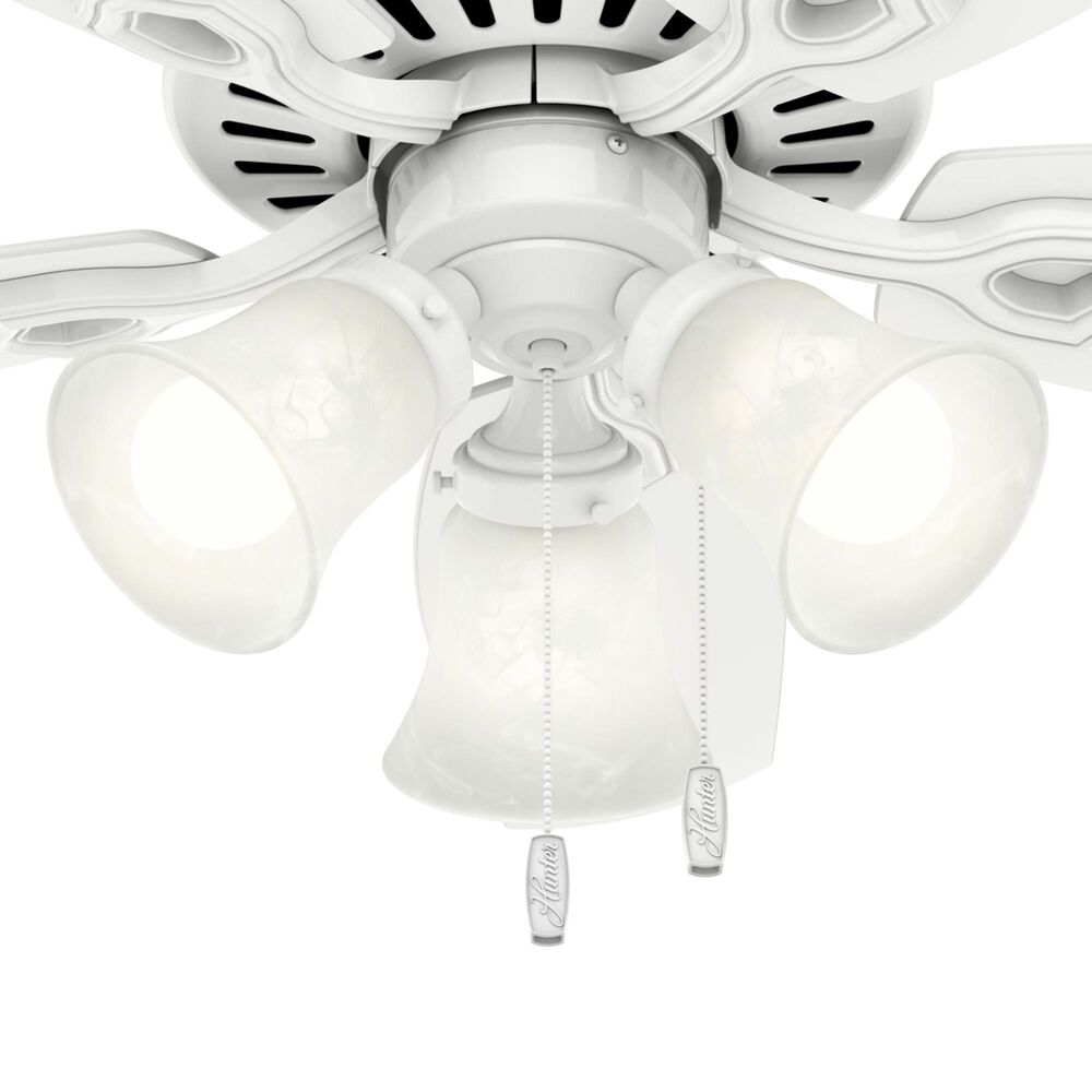 Hunter Builder 42&quot; Ceiling Fan with 3 Lights in Snow White, , large