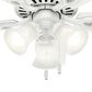 Hunter Builder 42" Ceiling Fan with 3 Lights in Snow White, , large