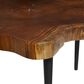 Uma Enterprises Rustic Accent Table in Brown and Black, , large