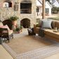 Loloi Easton Ivory and Wheat 4" x 6" Indoor/Outdoor Area Rug, , large