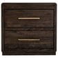 Fallridge Mezquite King Bed with Two Nightstands in Black Natural Grain, , large
