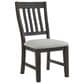 Mayberry Hill Montrose Side Chair with Light Grey Fabric in Espresso, , large