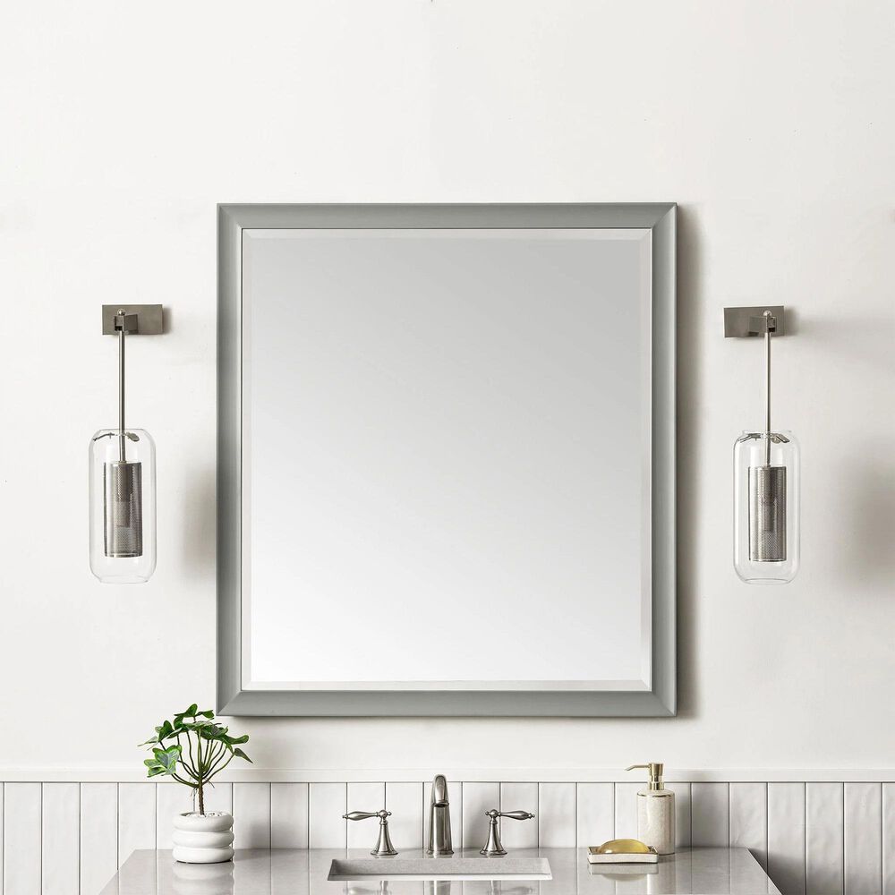 James Martin Vanities Glenbrooke 36&quot; Rectangular Mirror in Urban Gray, , large