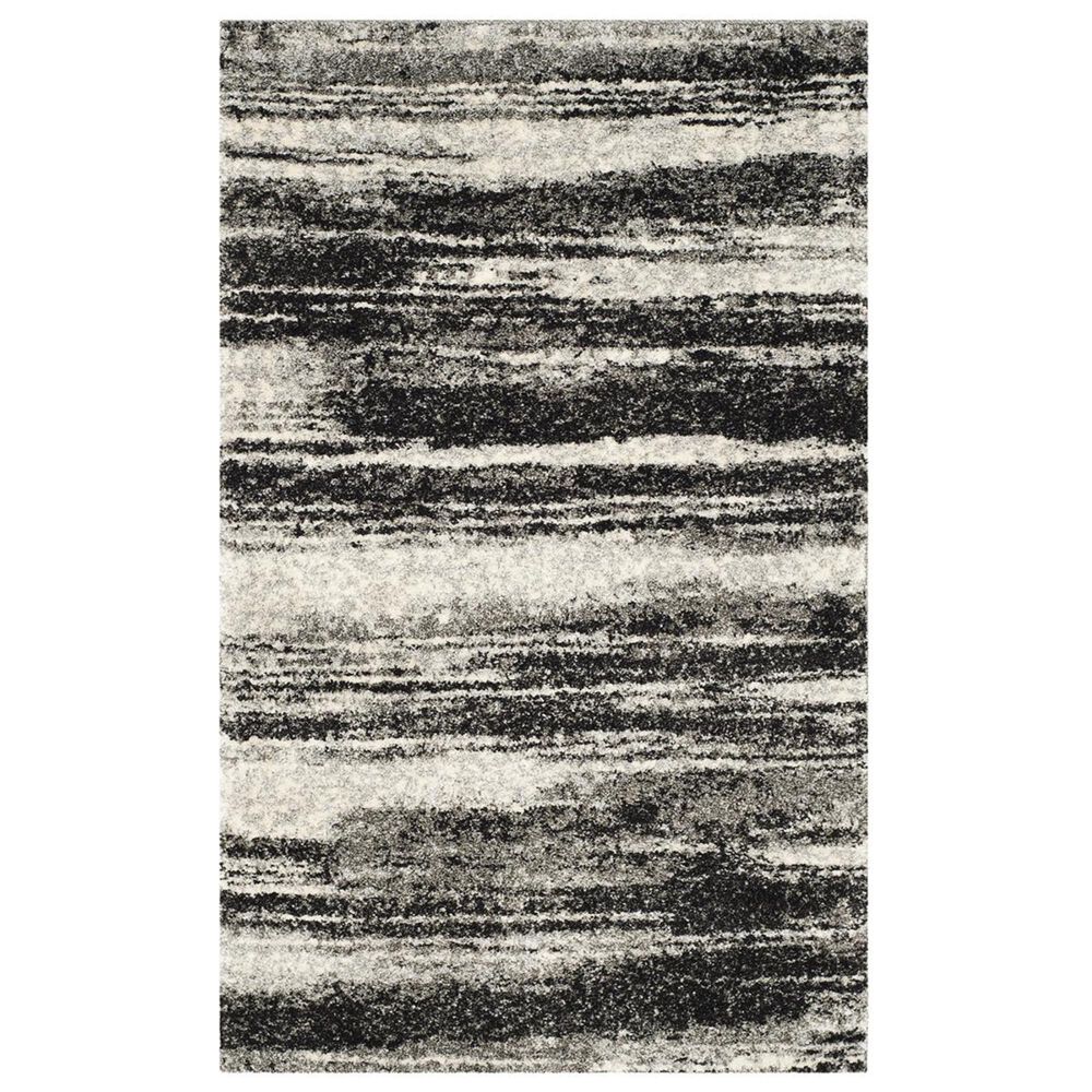 Safavieh Retro RET2693-8479-24 2&#39;6&quot; x 4&#39; Dark Grey/Light Grey Scatter Rug, , large