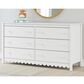 Ashley Hallityn 6-Drawer Dresser in Matte White, , large
