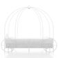 Furniture of America Carriage Twin Canopy Bed in White, , large