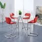 Global Furniture USA Bar Table with Glass Top in Chrome, , large