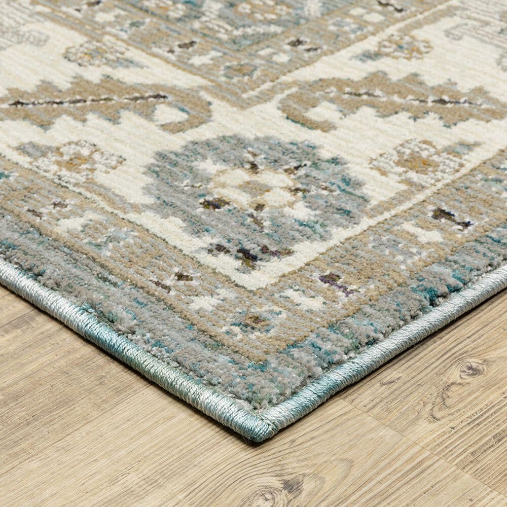 Oriental Weavers Andorra 3&#39;3&quot; x 5&#39;2&quot; Blue and Ivory Area Rug, , large