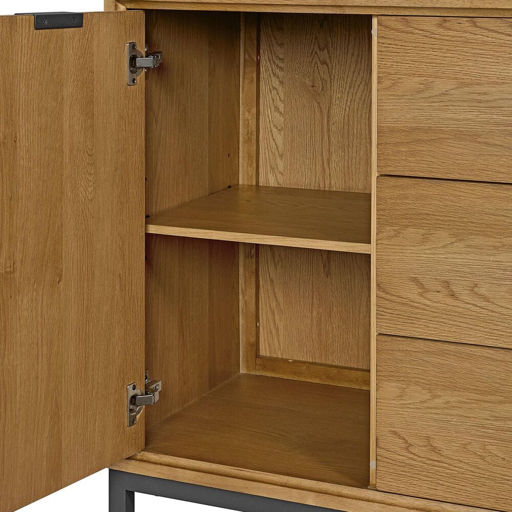 Hawthorne Furniture Newport 6-Drawer Gentleman&#39;s Chest in Natural Oak, , large