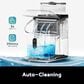 Euhomy 34 Lbs Portable Cube Ice Maker with External Water Tank in Black, , large