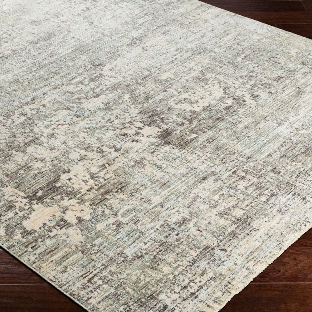 Surya Presidential Ice Blue, Gray, Dusty Sage, Wheat, Charcoal, Ivory, Blue, Light Olive, Saffron and Orange 11&#39;6&quot; x 15&#39;6&quot; Area Rug, , large