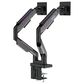 MSI Full-Motion Dual Monitor Mount for 17"-35" Screen in Matte Black and Painted Grey, , large