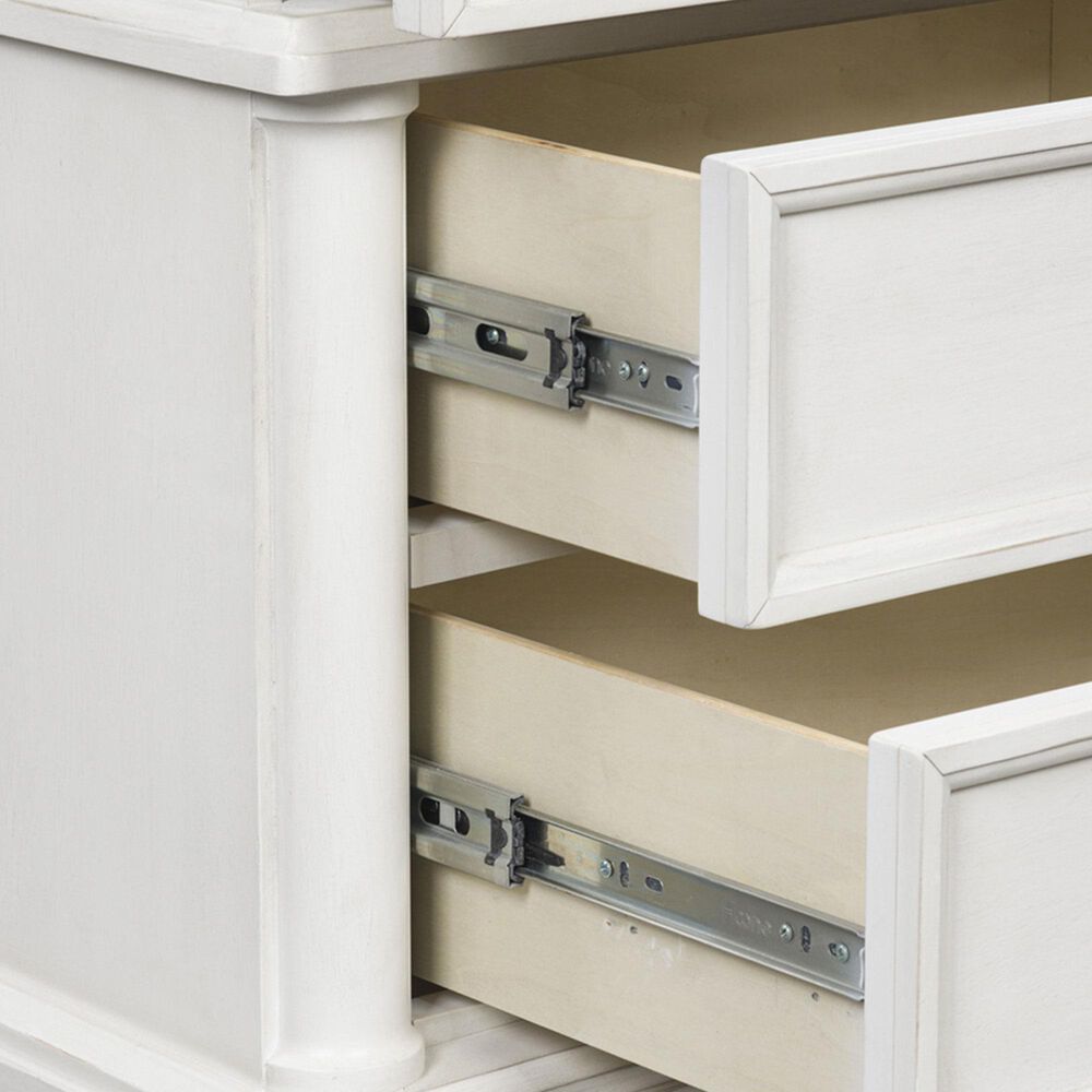 Ashley Rowlenstown 3-Drawer Nightstand in Antique White with Outlets and USB Ports, , large