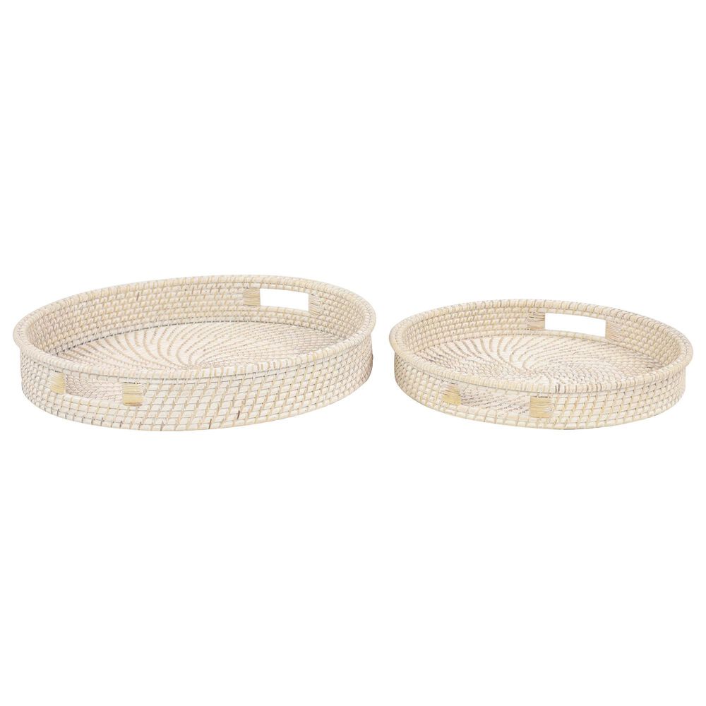 Maple and Jade Tray in Cream (Set of 2), , large