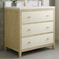 James Martin Vanities Celeste 36" Single Vanity in Sun-washed Oak with Embossed Shagreen and with Single Hole 3 cm White Zeus Quartz Top & Backsplash, , large