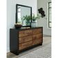 Ashley Kraeburn Bedroom Mirror in Satin Black, , large