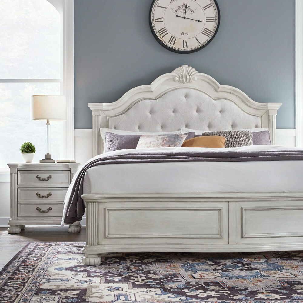 Ashley Montelaine 4-Piece Queen Panel Bedroom Set in Antique White, , large