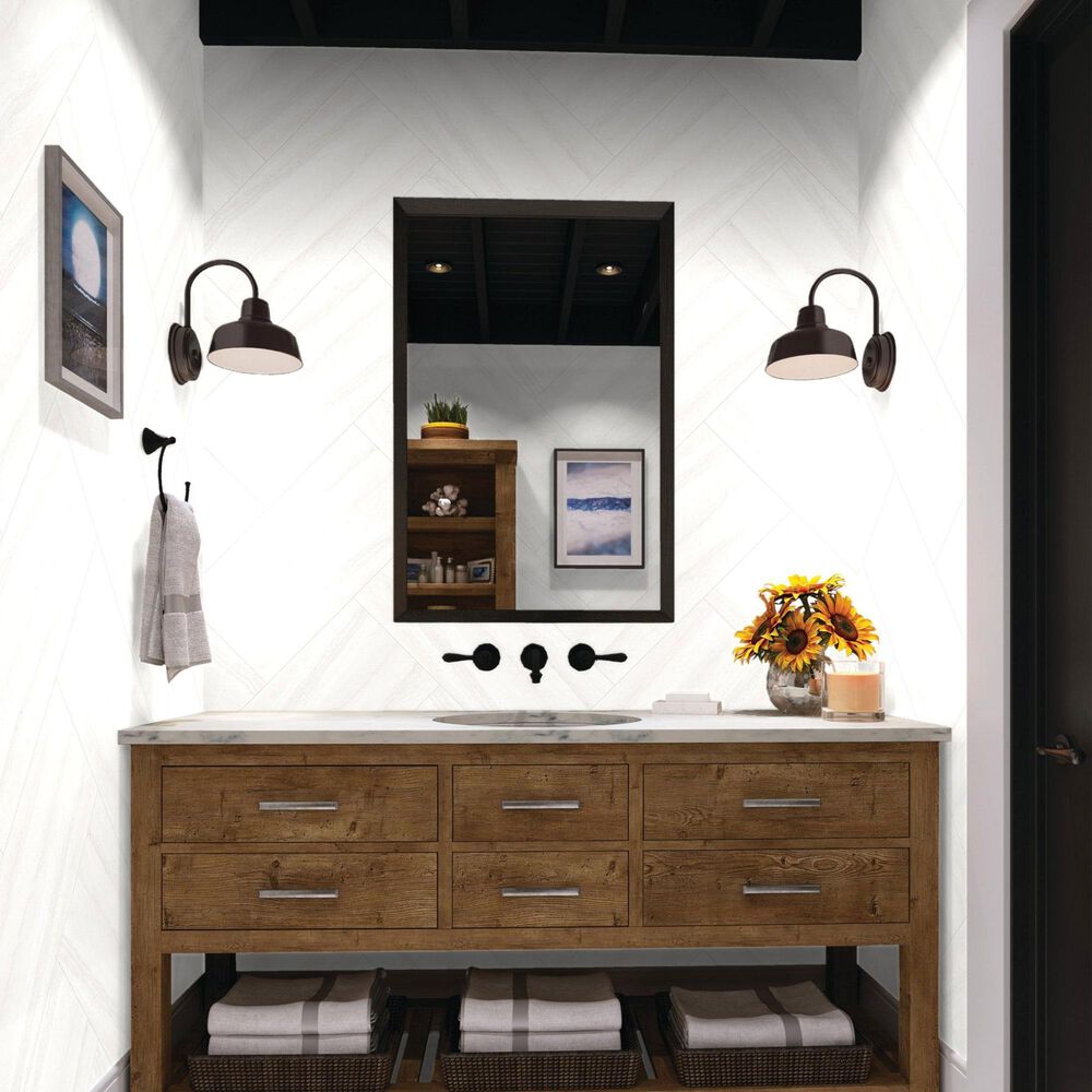 Dal-Tile Linden Point Bianco 12&quot; x 24&quot; Porcelain Tile, , large