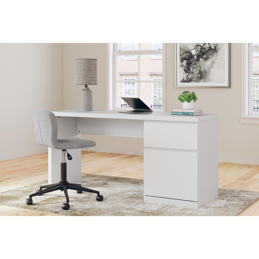 Ashley Onita 1-Drawer Home Office Desk in White, , large
