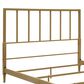 Furniture of America Blair Queen Slat Bed in Gold, , large