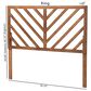 Baxton Studio Belisma King Slat Headboard in Ash Walnut, , large