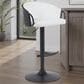 Armen Living Montego Adjustable Swivel Bar Height Stool in Black, , large