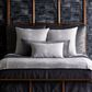 Ann Gish Modern Velvet 36" x 25" Box Throw Pillow in Charcoal, , large