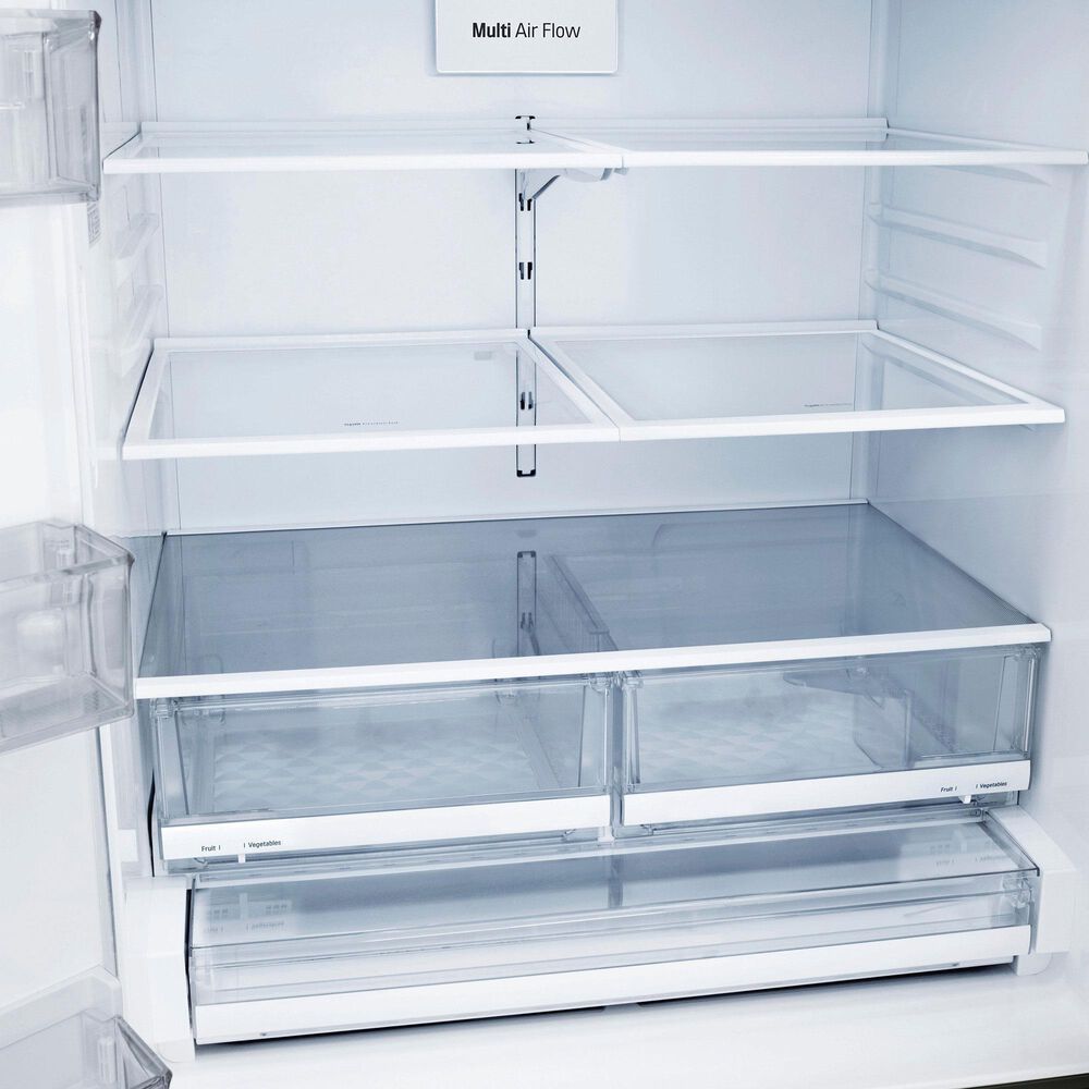 LG 27.7 Cu. Ft. 3-Door French Door Refrigerator in PrintProof Black Stainless Steel, , large