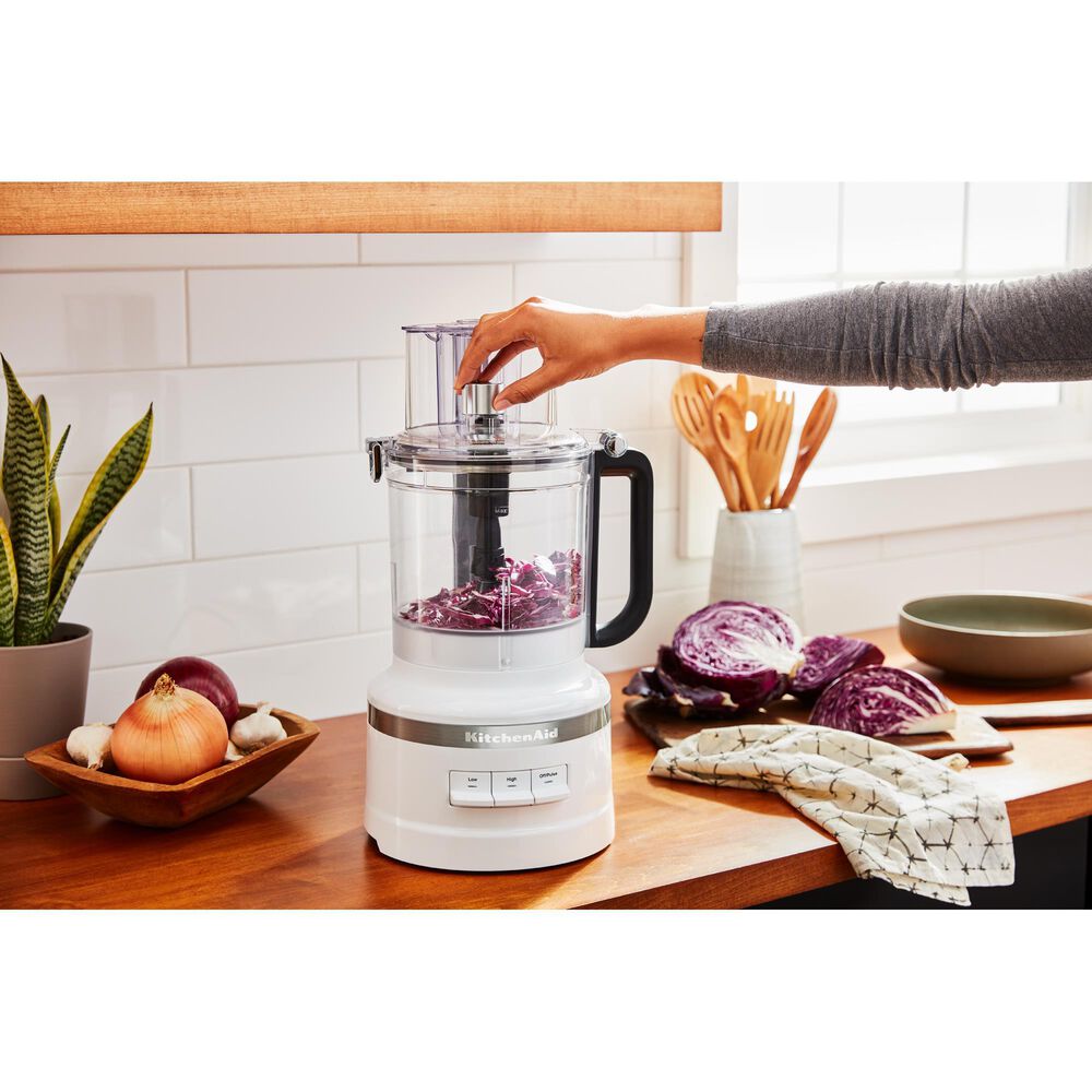 Brein Grote waanidee inhoud KitchenAid 13-Cup Food Processor in White | NFM