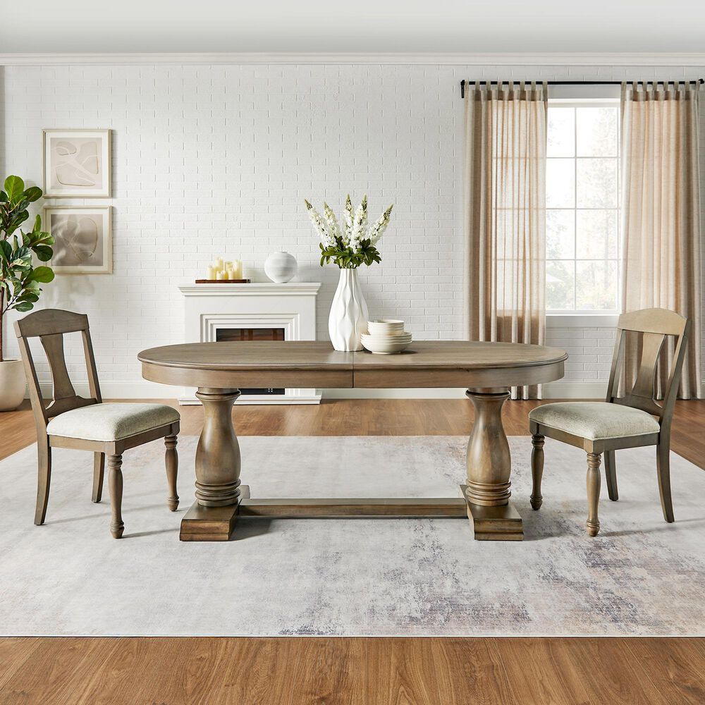 Hearth and Haven Side Chair in White Oak (Set of 2), , large