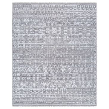 Surya Pompei Gray, White, Dark Brown, Taupe and Light Gray 10" x 14" Area Rug, , large