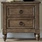 Belle Furnishings Americana Farmhouse 2 Drawer Nightstand in Dusty Taupe and Black, , large