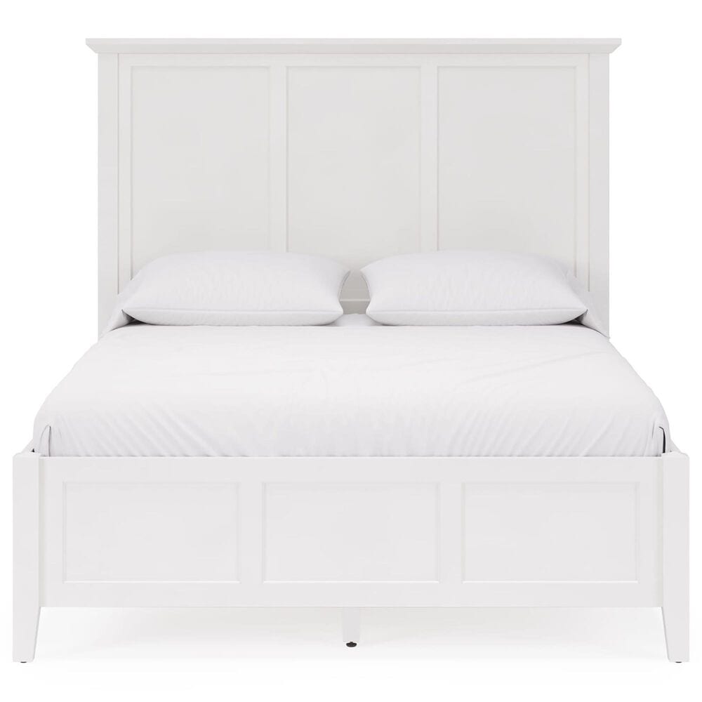Urban Home Grace Queen Panel Bed in Snowfall White, , large