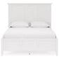 Urban Home Grace Queen Panel Bed in Snowfall White, , large