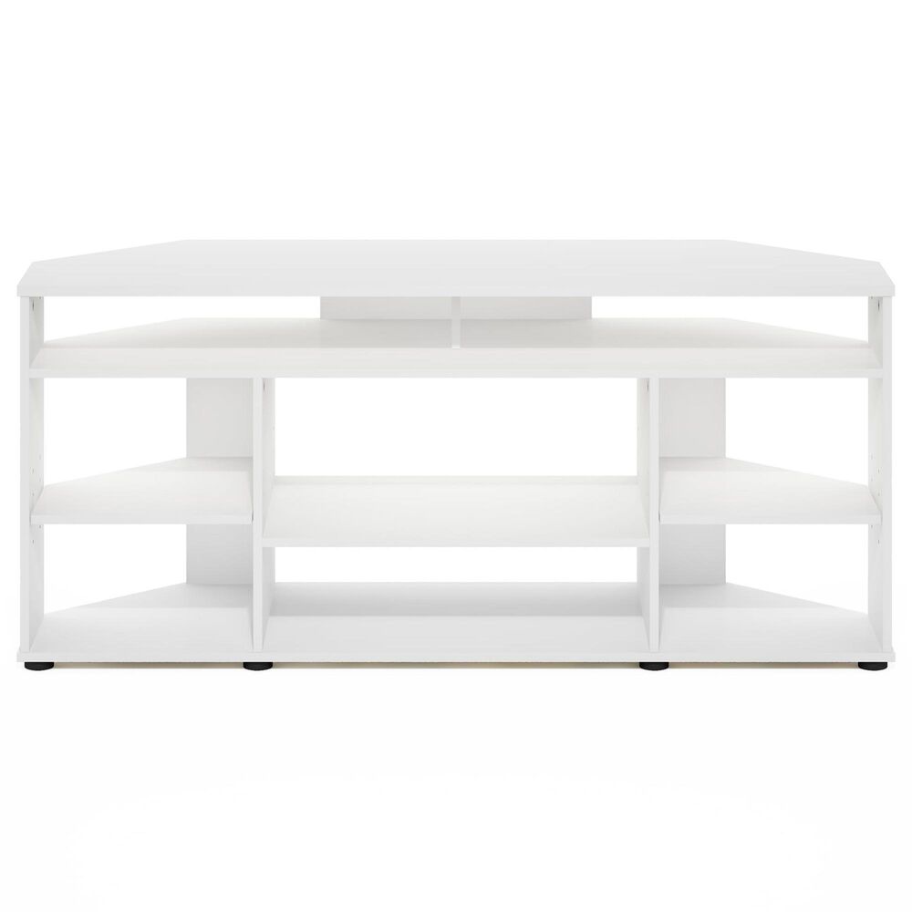 HOMLUX 47" Corner TV Stand in White, , large