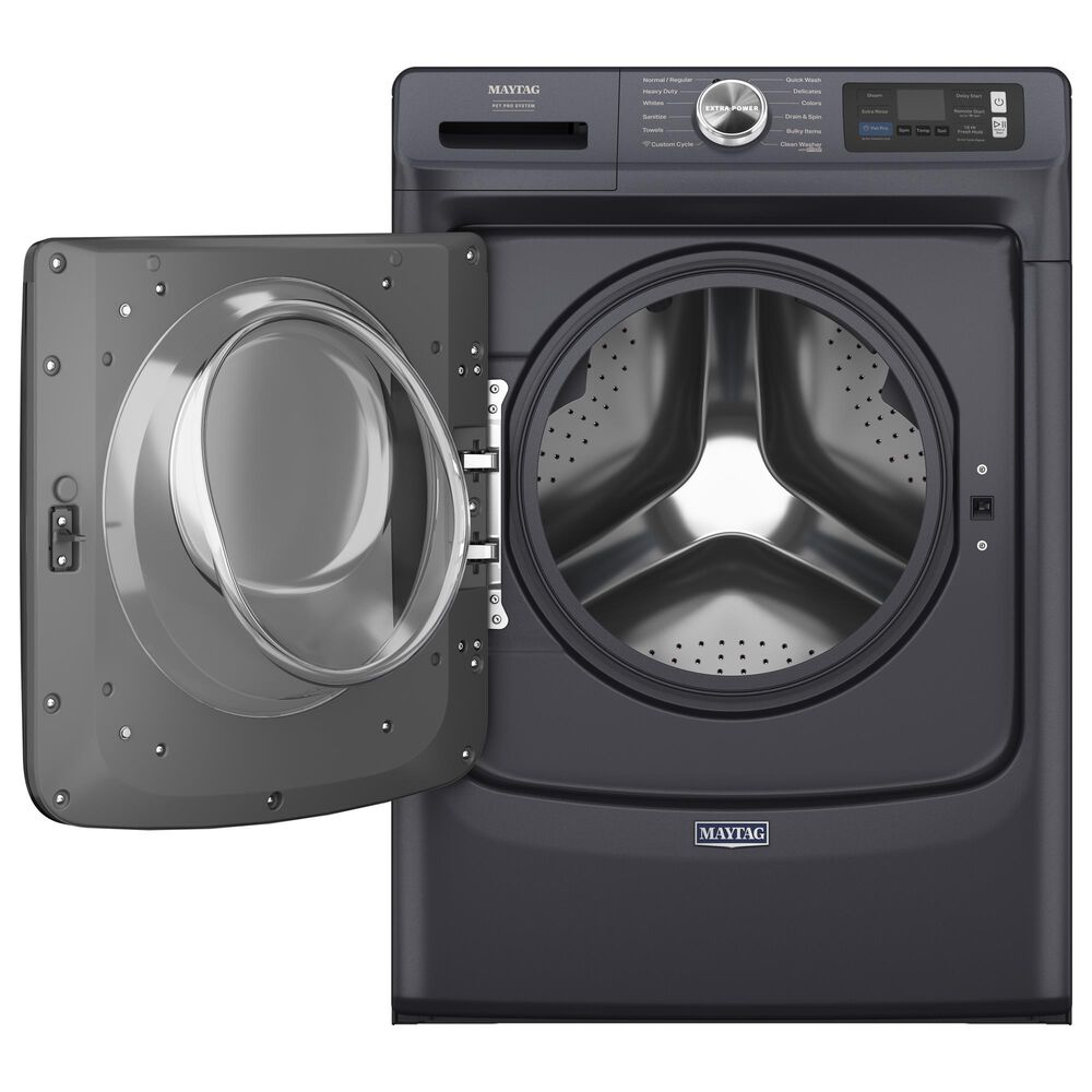 Maytag 5 Cu. Ft. Capacity Front Load Washer in Midnight Steel, , large